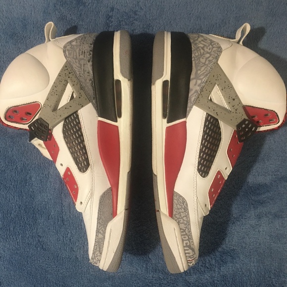Jordan Spizike White Cement Grey *CUSTOM* Size 115 - Picture 3 of 16